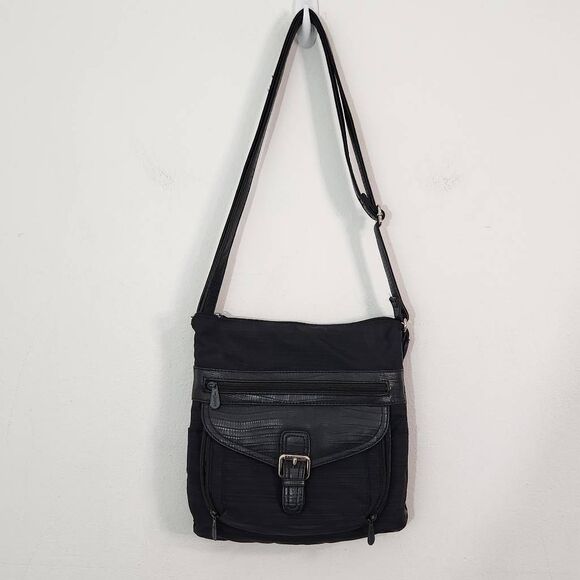Multi Sac Black and Navy Crossbody Bag - Picture 2 of 12
